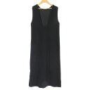 6 ROKU BEAUTY YOUTH UNITED ARROWS ユナイテッドアローズ 8626-241-0341 ノースリーブロングワンピース 1点 ブラック ポリエステル ロク MOLE DRESS レディース AU1762A18 【中古】