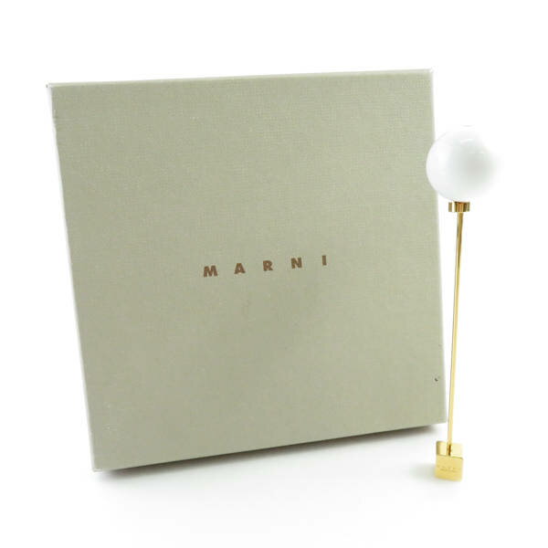 MARNI マルニ ピンブローチ ゴールド アクセサリー AY2867C 【中古】