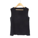 美品 FOXEY フォクシー 37612 ノースリーブニット ブラック 40 レーヨン他 トップス レディース AY4368A17 【中古】