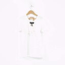 難有 N°21 ヌメロヴェントゥーノ Tシャツ ホワイト 40 綿100% リボン レディース AO669A60 【中古】