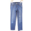 美品 LAUREN RALPH LAUREN ラルフローレン デニムパンツ 1点 00 (150/66A) コットン 他 クラッシュ加工 フロントファスナー レ...