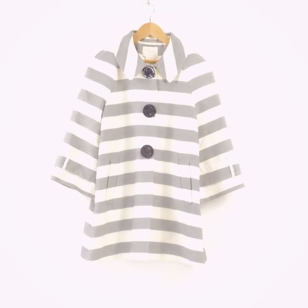 kate spade ケイトスペード ジャケット 1点 S コットン・アセテート ボーダー レディース AC1172B19 【中古】
