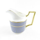 美品 WEDGWOOD ウェッジウッド ANTHEMION BLUE アンセミオンブルー クリーマー 1点 250ml クリーム ミルク 英国 ゴールド レア ...