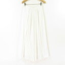 美品 MIELI INVARIANT ミエリインヴァリアント 1704PT-J01 プリーツパンツ 1点 ホワイト F ポリエステル100% レディース AY3...