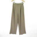 美品 URBAN RESEARCH アーバンリサーチ UR15-24F014 ストレートパンツ 1点 カーキ 36(S) ポリエステル100% 強撚スムース ズ...