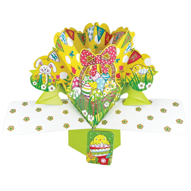 ポップアップカード イースター バスケット【Second Nature】#EPOP005