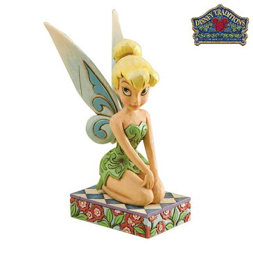 ティンカー・ベル Tinker Bell Personality Pose A Pixie Delight【Disney Traditions】ディズニー フィギュア 置物 ピーターパン 妖精 JIM SHORE ジムショアー 彫像 木彫り風 インテリア ギフト プレゼントEnesco社認定 日本正規総代理店