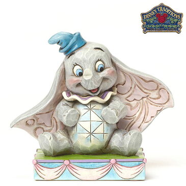 ダンボ Dumbo Personality Pose【Disney Traditions】ディズニー フィギュア 置物 DUMBO ぞう 象 ゾウ JIM SHORE ジムショアー 彫像 木彫り風 インテリア ギフト プレゼントEnesco社認定 日本正規総代理店