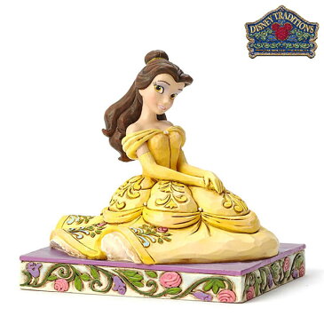 ベル Aurora Personality Pose【Disney Traditions】ディズニー フィギュア 置物 美女と野獣 プリンセス JIM SHORE ジムショアー 彫像 木彫り風 インテリア ギフト プレゼントEnesco社認定 日本正規総代理店