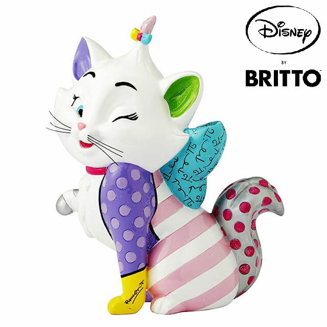 マリー Marie from Aristocats【Disney by BRITTO】 ディズニー ロメロ・ブリット フィギュア 置物 インテリア ギフト プレゼント お祝い カラフル 鮮やか 派手 かわいい おしゃれキャット ねこ ネコ 猫Enesco社認定 日本正規総代理店