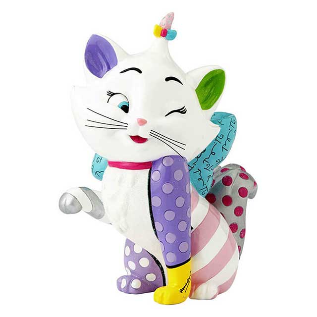 マリー Marie from Aristocats【Disney by BRITTO】 ディズニー ロメロ・ブリット フィギュア 置物 インテリア ギフト プレゼント お祝い カラフル 鮮やか 派手 かわいい おしゃれキャット ねこ ネコ 猫Enesco社認定 日本正規総代理店