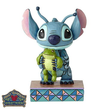 スティッチ Stitch Personality Pose【Disney Traditions】ディズニー フィギュア 置物 リロ・アンド・スティッチ Stitch JIM SHORE ジムショアー 彫像 木彫り風 インテリア ギフト プレゼントEnesco社認定 日本正規総代理店