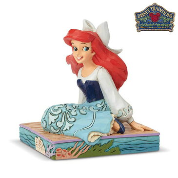 アリエル Ariel Personality Pose【Disney Traditions】ディズニー フィギュア 置物 リトル・マーメイド 人魚 プリンセス JIM SHORE ジムショアー 彫像 木彫り風 インテリア ギフト プレゼントEnesco社認定 日本正規総代理店