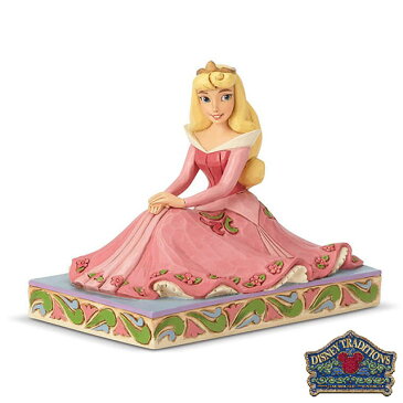 オーロラ Aurora Personality Pose【Disney Traditions】ディズニー フィギュア 置物 眠れる森の美女 プリンセス JIM SHORE ジムショアー 彫像 木彫り風 インテリア ギフト プレゼントEnesco社認定 日本正規総代理店