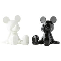 ソルト＆ペッパー ミッキー ブラック＆ホワイト【enesco】Disney ディズニー ミッキーマウス Mickey 調味料入れ 塩 胡椒 しお こしょう キャラクター 食器 プレゼント ギフト 誕生日Enesco社認定 日本正規総代理店 #6003748