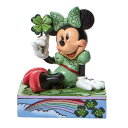 ミニー シャムロック Mini Minnie Mouse【Disney Traditions】ディズニー フィギュア 置物 JIM SHORE ジムショアー ミニー 彫像 木彫り風 インテリア ギフト プレゼントEnesco社認定 日本正規総代理店 6010109