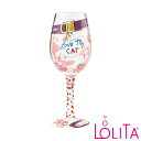 Lolita ワイングラス LOVE MY CATロリータ ハンドペイント グラス wine glass プレゼント おしゃれ ギフト キュート ポップ アメリカ セレブ愛用 ブランド 猫 ねこ ネコEnesco社認定 日本正規総代理店 #6000023