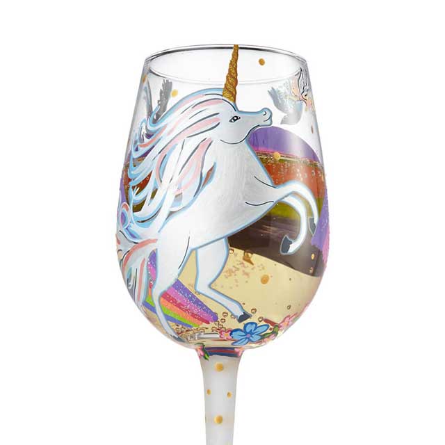 Lolita ワイングラス UNICORNロリータ ハンドペイント グラス wine glass プレゼント おしゃれ ギフト キュート ポップ アメリカ セレブ愛用 ブランドEnesco社認定 日本正規総代理店