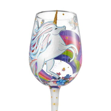 Lolita ワイングラス UNICORNロリータ ハンドペイント グラス wine glass プレゼント おしゃれ ギフト キュート ポップ アメリカ セレブ愛用 ブランドEnesco社認定 日本正規総代理店