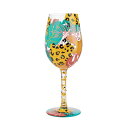 Lolita ワイングラスJungle Vibes（ジャングル バイブス）ロリータ ハンドペイント グラス wine glass プレゼント おしゃれ ギフト キュート ポップ アメリカ セレブ愛用 ブランドEnesco社認定 日本正規総代理店 6010892