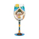 Lolita ワイングラスGlamping（グランピング）ロリータ ハンドペイント グラス wine glass プレゼント おしゃれ ギフト キュート ポップ アメリカ セレブ愛用 ブランドEnesco社認定 日本正規総代理店 #6010893