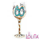 Lolita ワイングラス 60 AND SASSYロリータ ハンドペイント グラス wine glass プレゼント おしゃれ ギフト キュート ポップ アメリカ セレブ愛用 ブランドEnesco社認定 日本正規総代理店 #GLS11-5534N 1