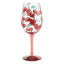 Lolita ワイングラス MON CHERRYロリータ ハンドペイント グラス wine glass プレゼント おしゃれ ギフト キュート ポップ アメリカ セレブ愛用 ブランド 誕生日 バースデー バースデイEnesco社認定 日本正規総代理店 #6012484