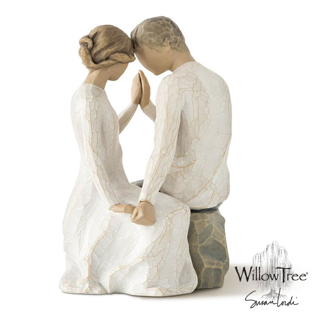 乐天商城 - アラウンド ユー【Willow Tree ウィローツリー】 置物 彫像 フィギュア オブジェ 癒し 贈り物 インテリア メモリアル 結婚祝い 結婚記念日 夫婦 カップル ウェディング 正規代理店 #27182