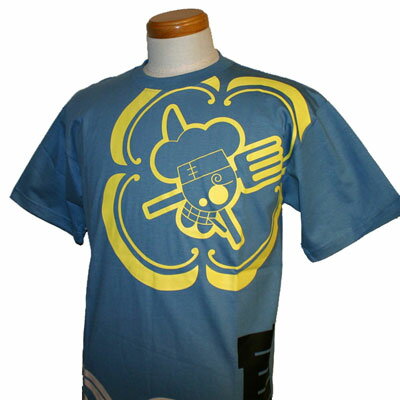 樂天商城 - むかしむかし×ワンピース_新世界_サンジ_メンズ_半袖Tシャツ【ブルー】