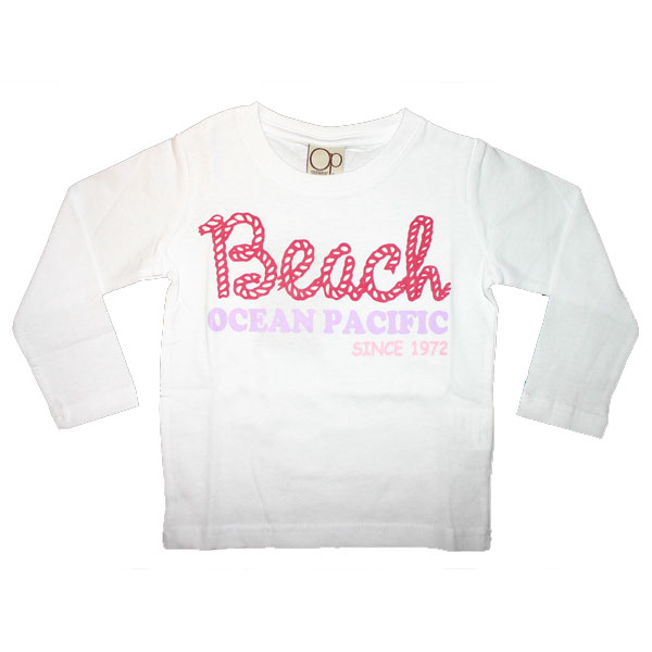 OCEAN PACIFIC（オーシャンパシフィック）_キッズ(女)_長袖Tシャツ【ホワイト(WT)】_581860