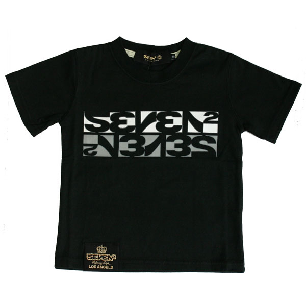 Rakuten - SEVEN2(セブンツー)_キッズ_半袖Tシャツ【ブラック(BK)】_500400