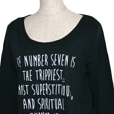 Rakuten - SEVEN2(セブンツー)_レディース_長袖Tシャツ【ブラック(BK)】_503873