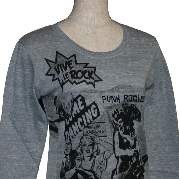 Rakuten - RUSTY(ラスティ)_レディース_長袖Tシャツ【グレー(GRH)】_950-060
