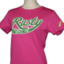 RUSTY(ラスティ)_レディース_半袖Tシャツ【ピンク(HPK)】_931-238