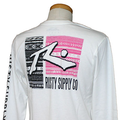 Rakuten - RUSTY(ラスティ)_メンズ_長袖Tシャツ【ホワイト(WHT)】_925093