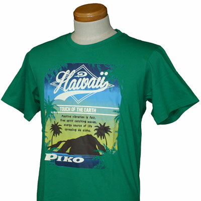 乐天商城 - PIKO(ピコ)_メンズ_半袖Tシャツ【グリーン(GREEN)】_PKM1389