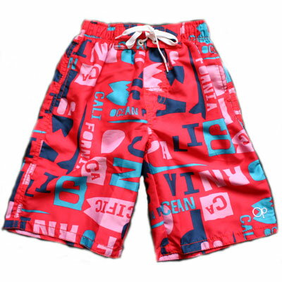 樂天商城 - OCEAN PACIFIC（オーシャンパシフィック）_キッズ_水着_サーフパンツ(インナー付)【ピンク(PK)】_565421