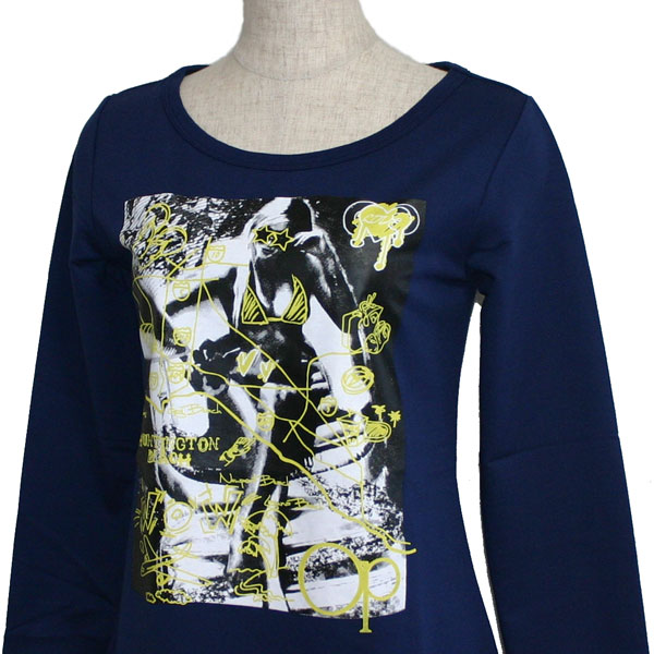 樂天商城 - OCEAN PACIFIC（オーシャンパシフィック）_レディース_長袖Tシャツ【ネイビー(NV)】_550086