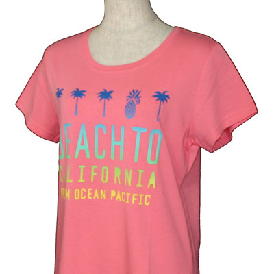 樂天商城 - OCEAN PACIFIC（オーシャンパシフィック）_レディース_半袖Tシャツ【ピンク(LPK)】_525535