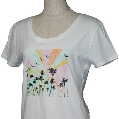 O'neill（オニール）_レディース_半袖Tシャツ【ホワイト(WHT)】_664507