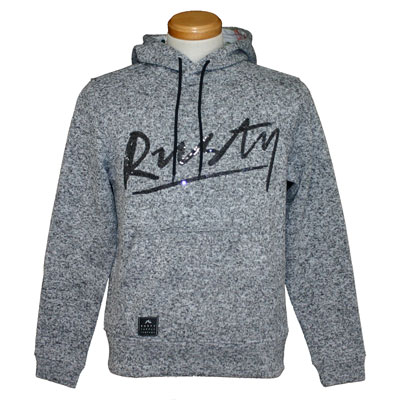 RUSTY(ラスティ)_メンズ_裏起毛プルパーカー【グレー(GRH)】_925029 2