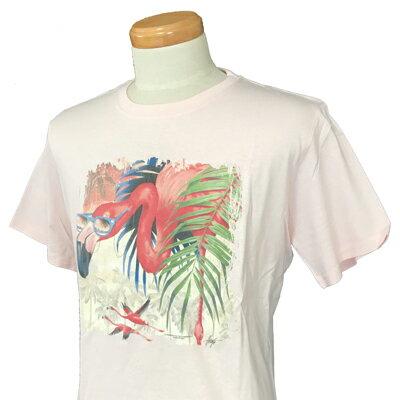 樂天商城 - ART BRANDS_メンズ_半袖Tシャツ【フラミンゴ柄(ピンク)】_1182-22