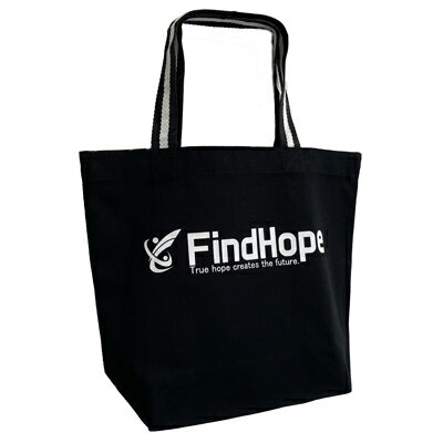 樂天商城 - FindHope(ファインドホープ)_レギュラー_キャンパス_トートバッグ【ブラック(BK＆WT)】_FH010