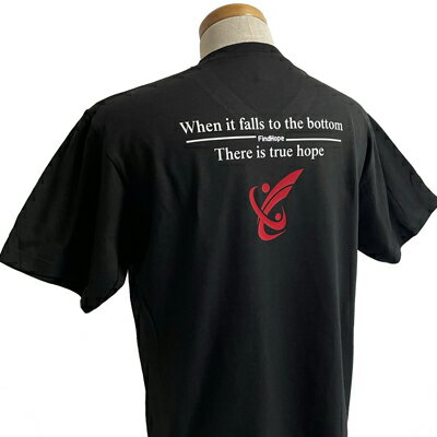 樂天商城 - FindHope(ファインドホープ)_男女兼用_Vネック半袖Tシャツ【ブラック】_FH018