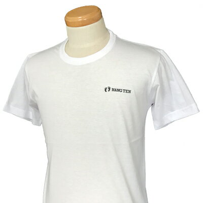 HANG TEN（ハンテン）_メンズ_クルーネック半袖Tシャツ【ホワイト(WHITE)】_HT-TS-006