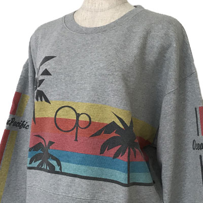 Rakuten - OCEAN PACIFIC（オーシャンパシフィック）_レディース_裏起毛トレーナー【グレー(GRH)】_558007