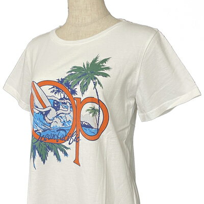 Rakuten - OCEAN PACIFIC（オーシャンパシフィック）_レディース_半袖Tシャツ【ホワイト(WHT)】_527517