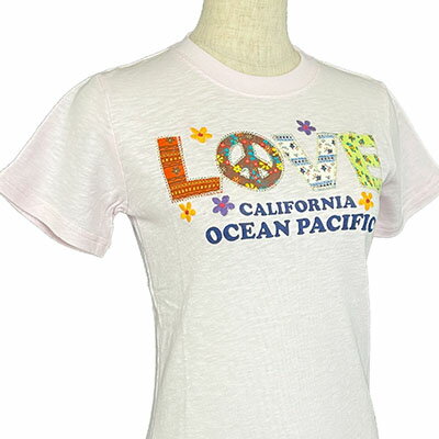 OCEAN PACIFIC（オーシャンパシフィック）_キッズ_半袖Tシャツ（刺繍）【ピンク(LPK)】_561553