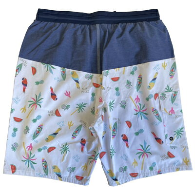 OCEAN PACIFIC（オーシャンパシフィック）_メンズ_トランクス_サーフパンツ_水着_ボードショーツ（インナー付）【ホワイト(WHT)】_518432