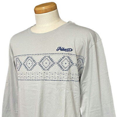 Rakuten - PIKO(ピコ)_メンズ_長袖Tシャツ（刺繍入り）【ソリッドグレー】_PKM1503